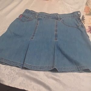 Denim mini skirt